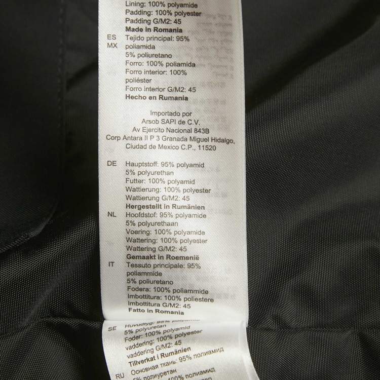 Pre Owned Sandro Navy Blue Twill Technical Fabric Hooded Jacket M