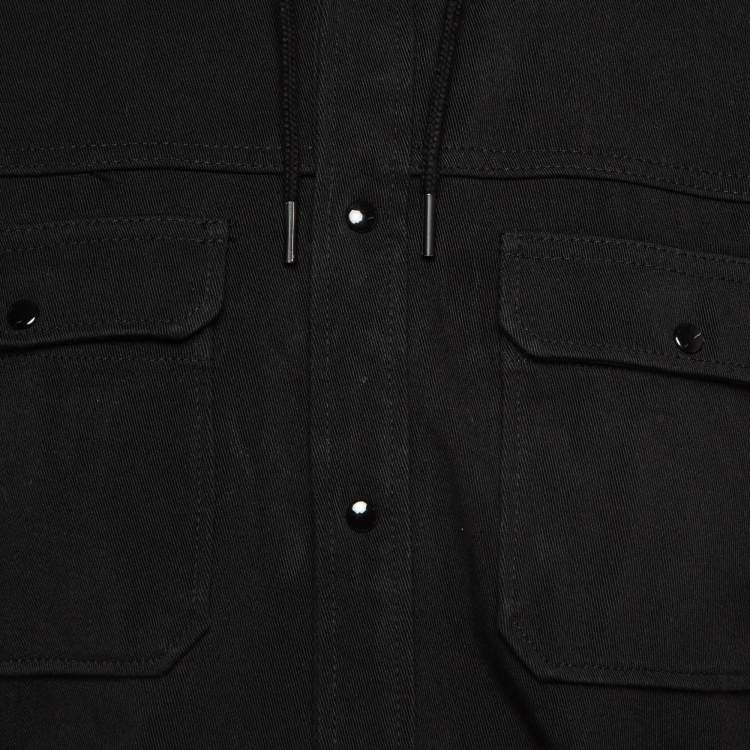 Pre Owned Sandro Black Denim Hooded Jackets S