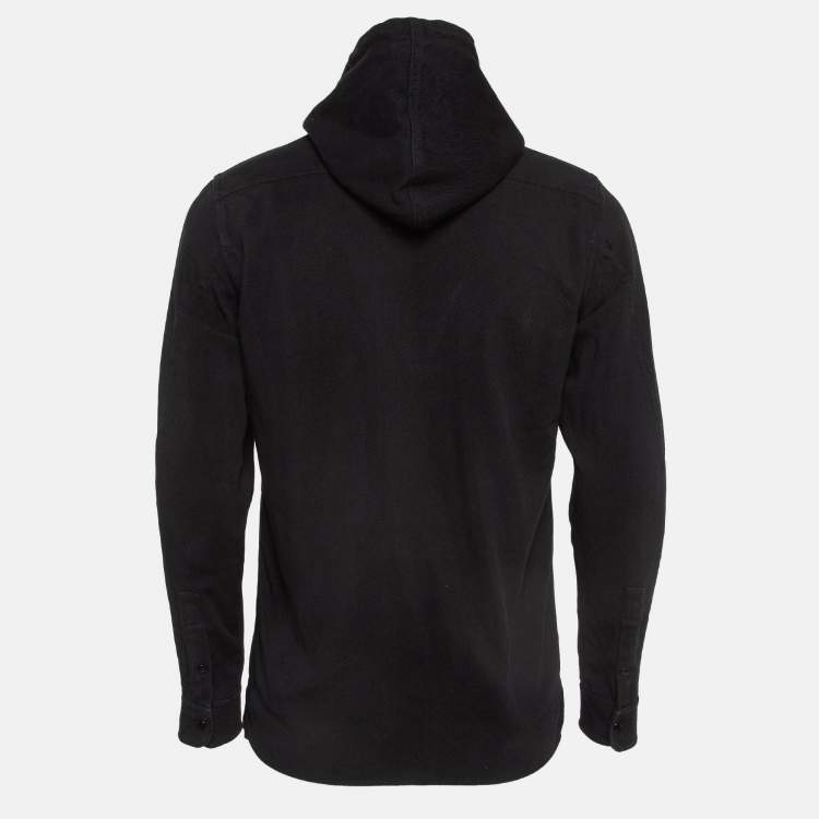 Pre Owned Sandro Black Denim Hooded Jackets S