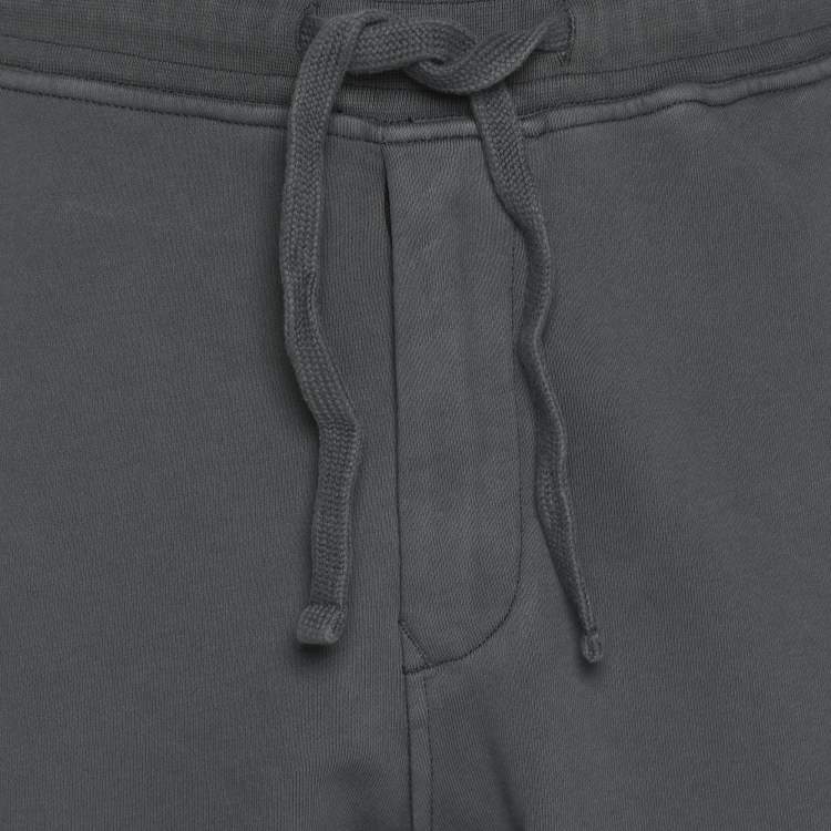 Pre Owned Stone Island Grey Jersey Logo Patch Jogger Pants XL