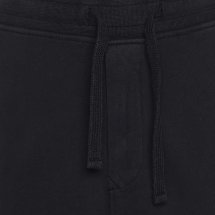 Pre Owned Stone Island Navy Blue Jersey Logo Patch Jogger Pants XL