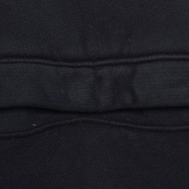 Pre Owned Stone Island Navy Blue Jersey Logo Patch Jogger Pants XL