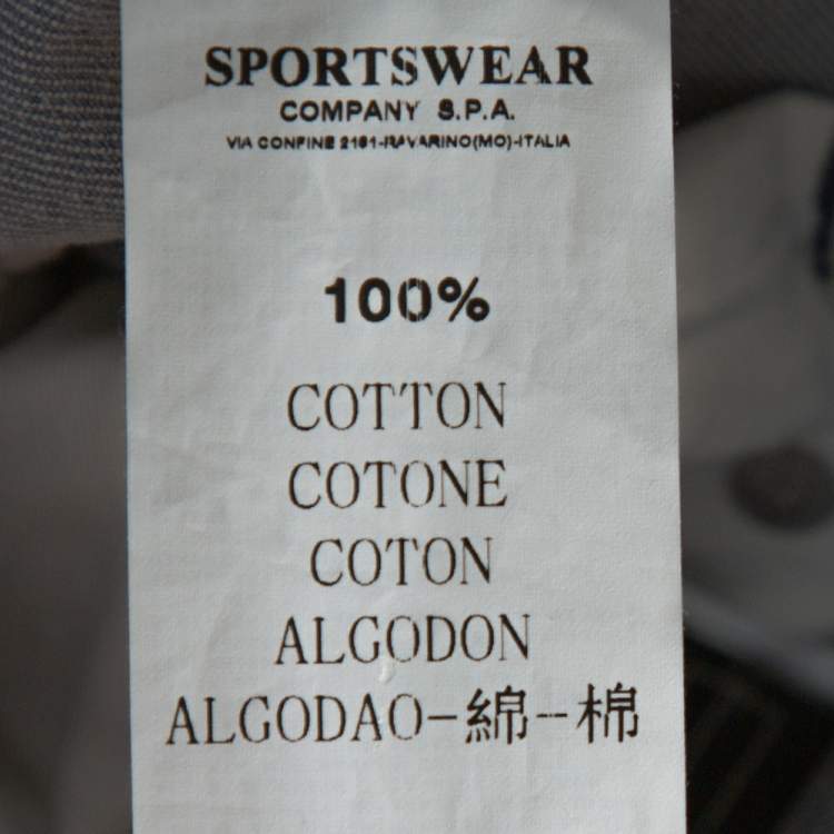 مملوكة مسبقًا Stone Island Pale Grey Denim New Steel Narrow Leg Jeans M