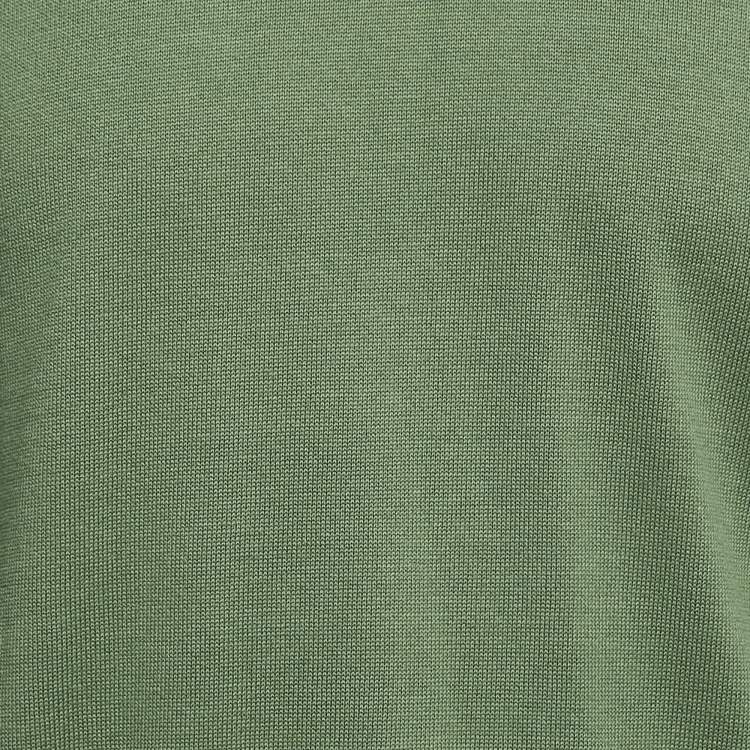 مملوكة مسبقًا Stone Island Green Cotton Compass Patch Crew Neck Jumper L