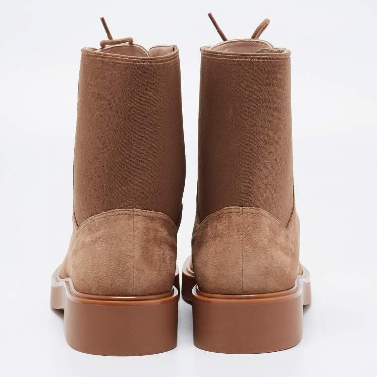 Pre Owned Stuart Weitzman Brown Suede Henley Boots Size 42 