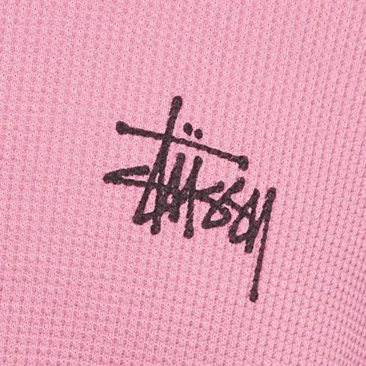 Pre Owned Stussy Pink Cotton Knit Crewneck Sweatshirt L