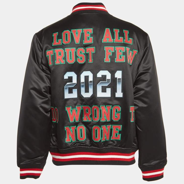 Pre Owned Supreme x Mitchell & Ness Satin Varsity Jacket M