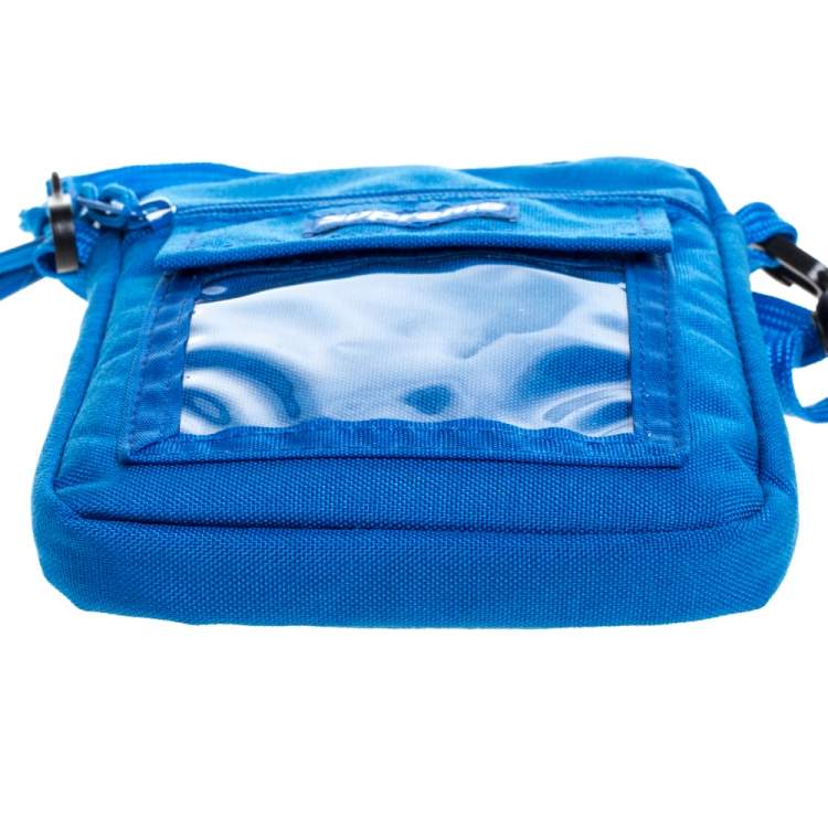Pre Owned Supreme Blue Nylon Utility Bag 