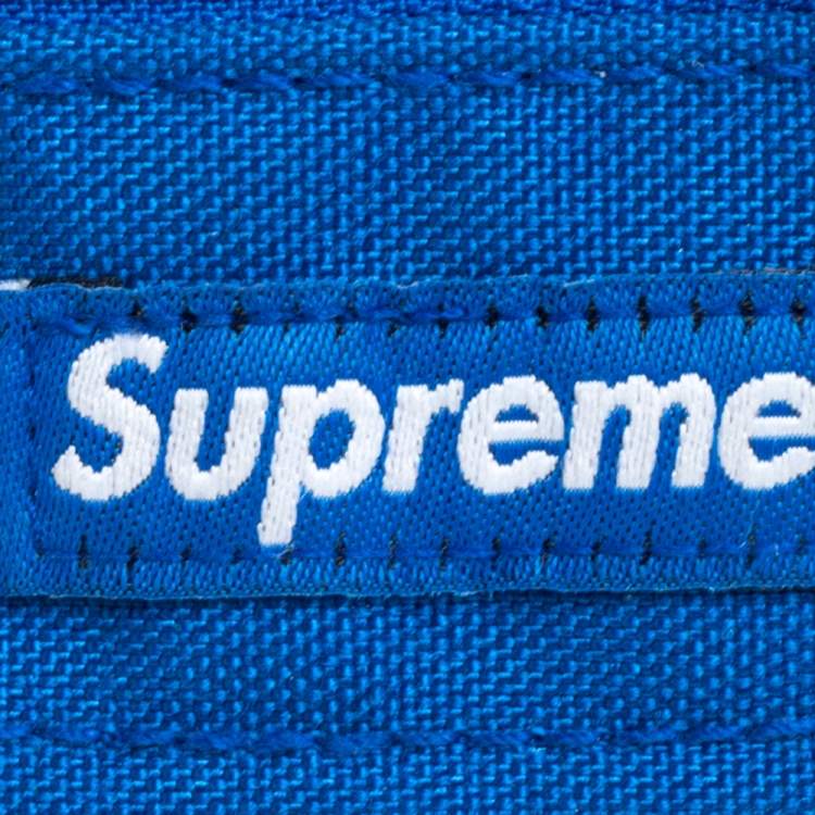 Pre Owned Supreme Blue Nylon Utility Bag 