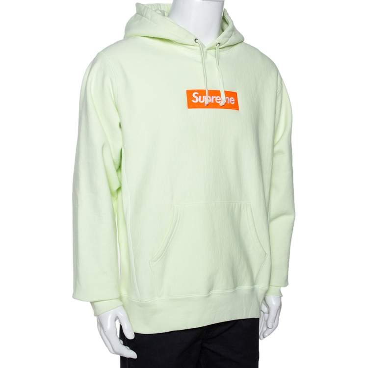 Supreme Box Logo Hooded embroidery pullover hoodie (100% AUTHENTIC)
