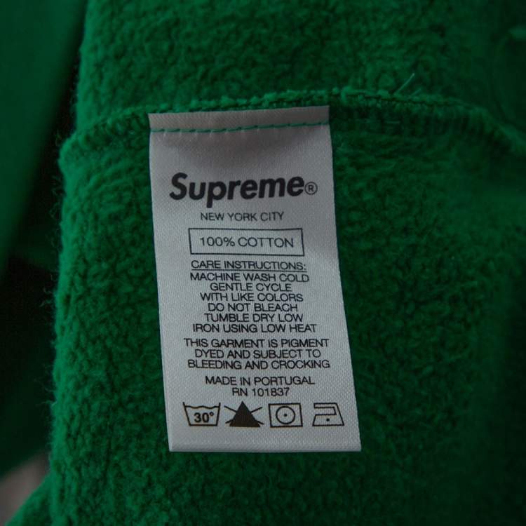 supreme green crew neck