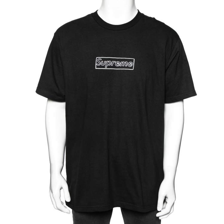 Supreme Men's T-Shirt - Black - L