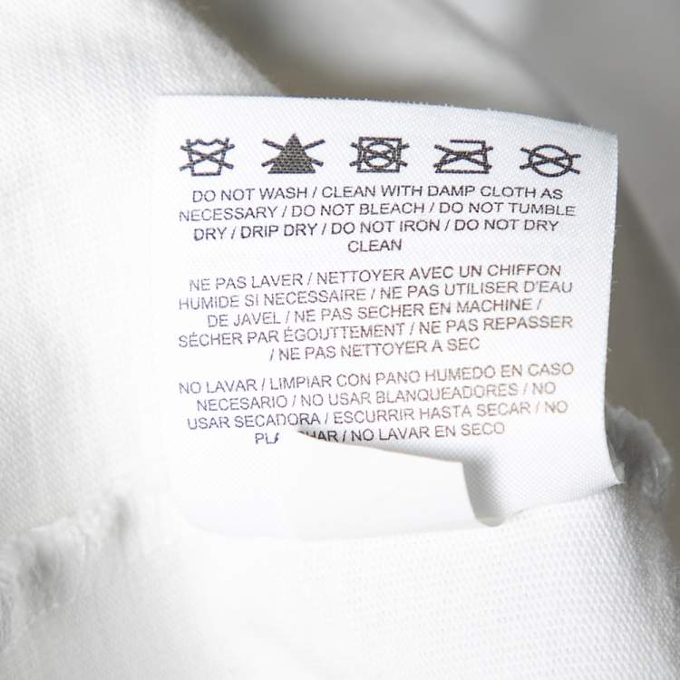 مملوكة مسبقًا Supreme X Jordan White Logo Printed Cotton T-Shirt L