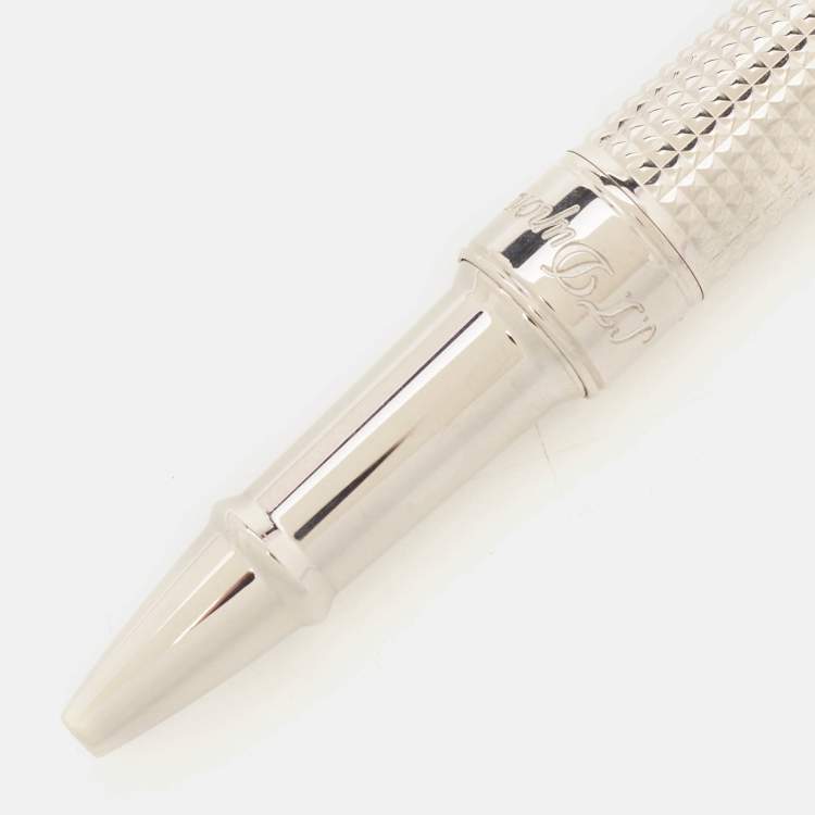 Pre Owned S.T. Dupont Silver Tone Rollerball Pen