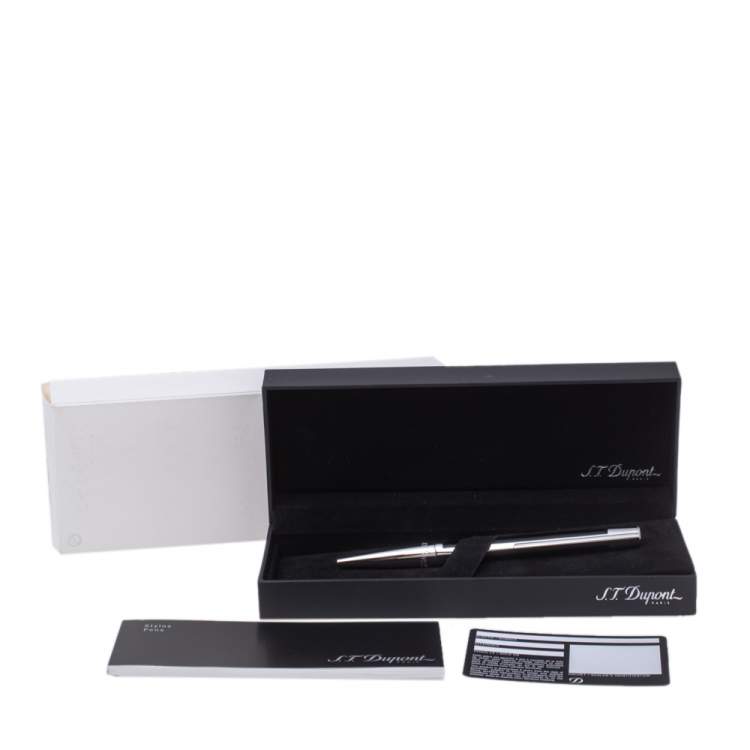 Pre Owned S.T. Dupont Defi Composite & Palladium Finish Ballpoint Pen