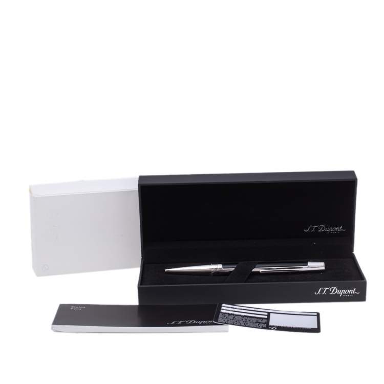 Pre Owned S.T. Dupont Defi Composite & Palladium Finish Ballpoint Pen