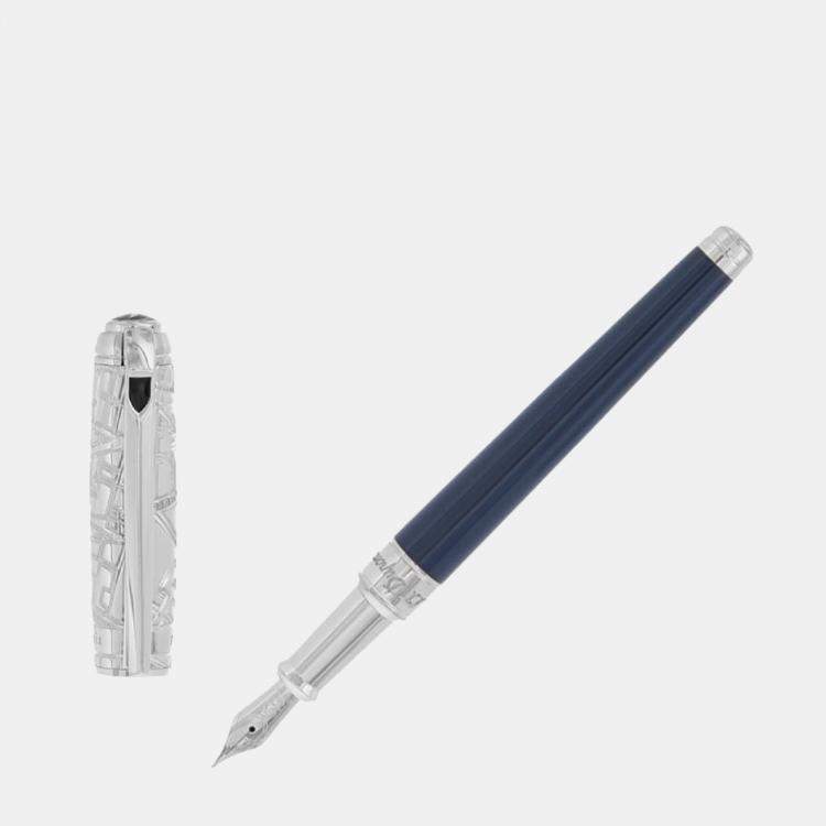 Pre Owned S.T. Dupont Blue Steel; Lacquer 410114M  Pens