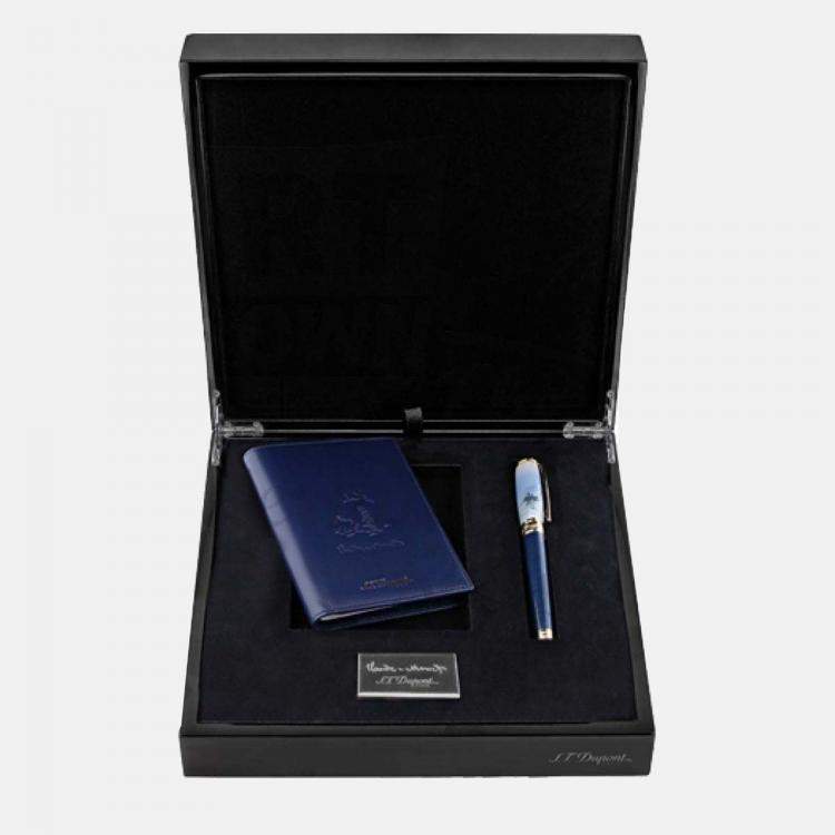 Pre Owned S.T. Dupont Blue Steel; Lacquer 410049L  Pens