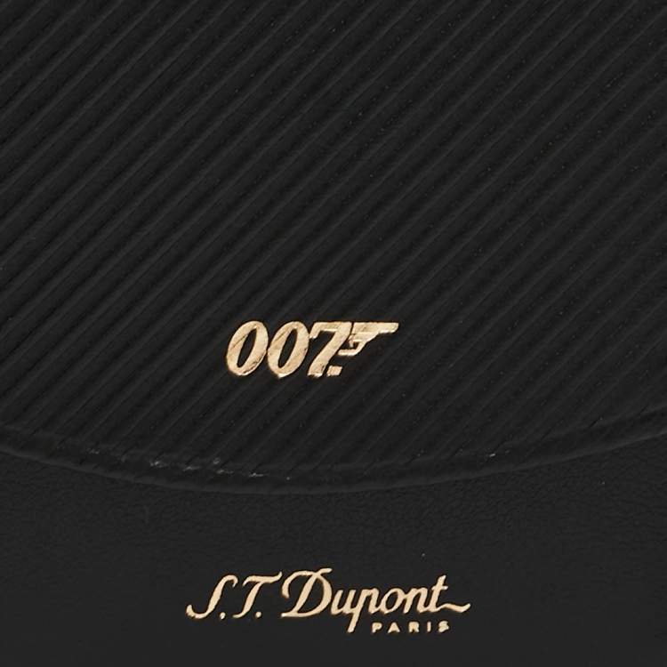 Pre Owned S.T. Dupont Black Leather James Bond 007 Cigarette Case