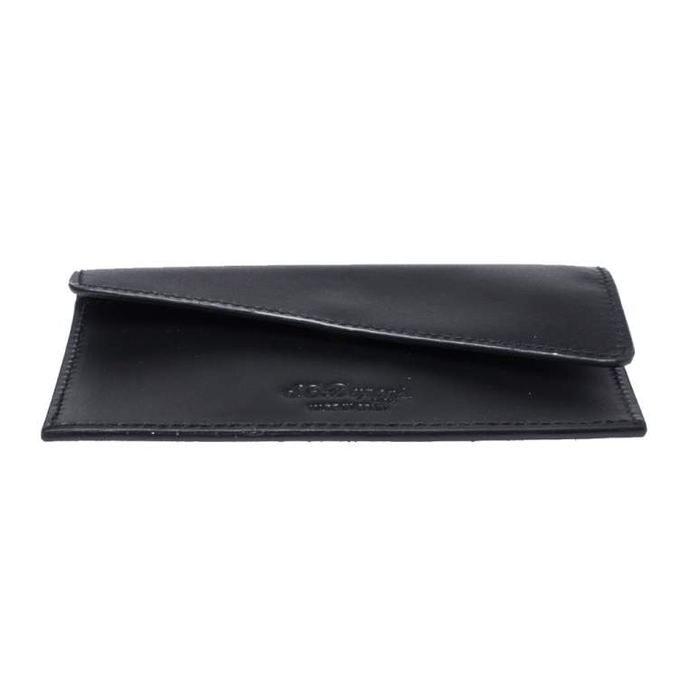 Pre Owned S.T. Dupont Black Leather Business Card Holder