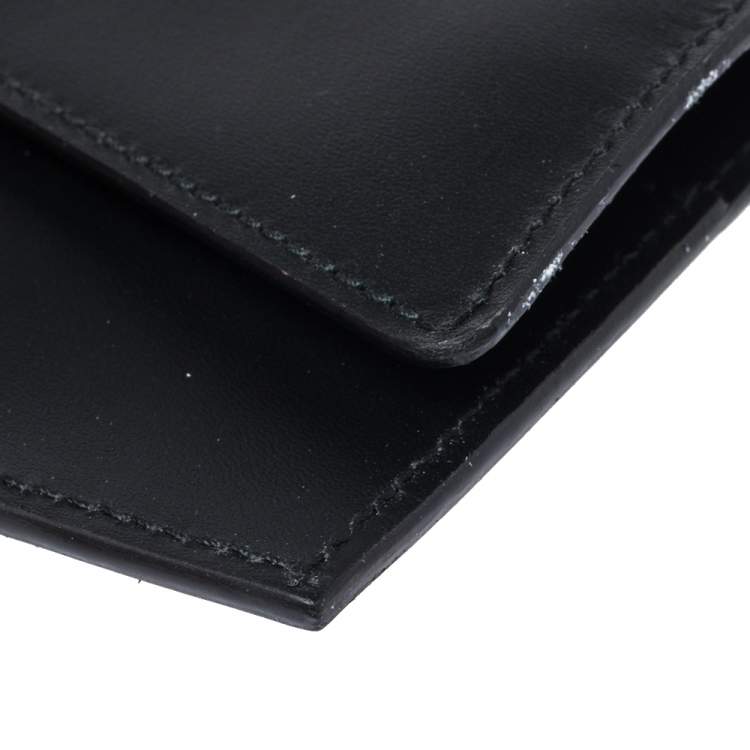 Pre Owned S.T. Dupont Black Leather Business Card Holder