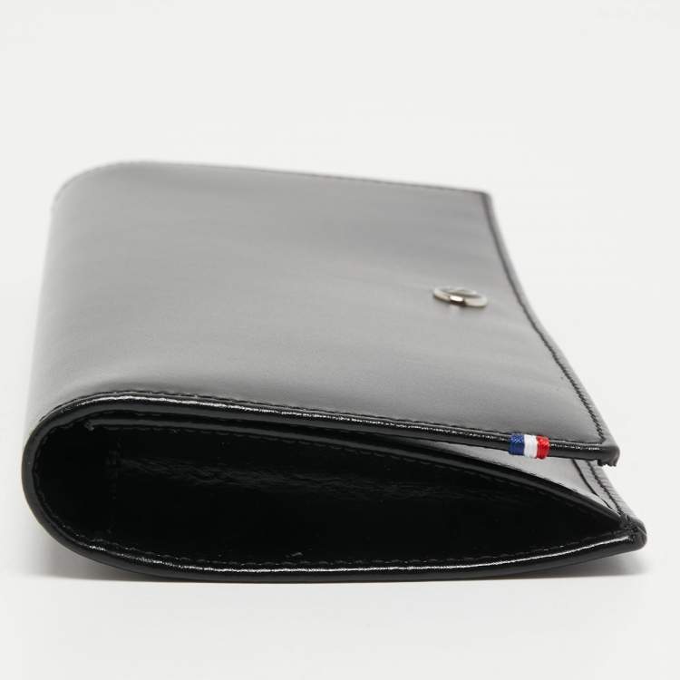 Pre Owned S.T. Dupont Black Leather Bifold Long Wallet