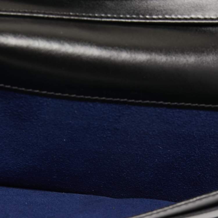 Pre Owned S.T. Dupont Black Leather Bifold Long Wallet