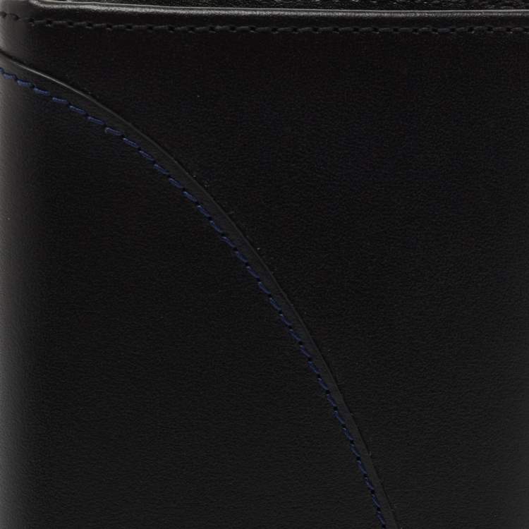 Pre Owned S.T. Dupont Black Leather Bifold Long Wallet