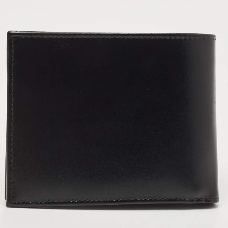 Pre Owned S.T. Dupont Black Leather Bifold Wallet