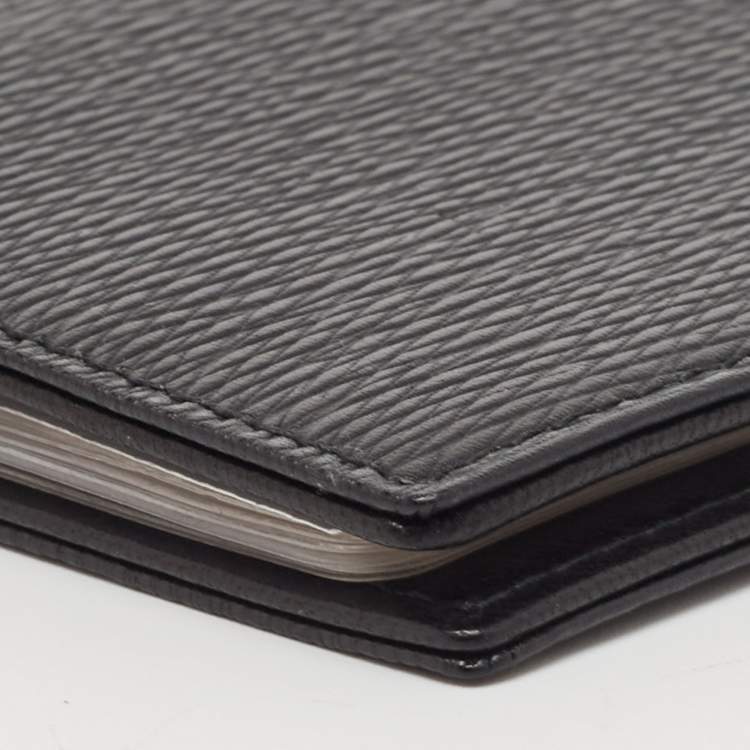 Pre Owned S.T. Dupont Black Leather Business Card Holder