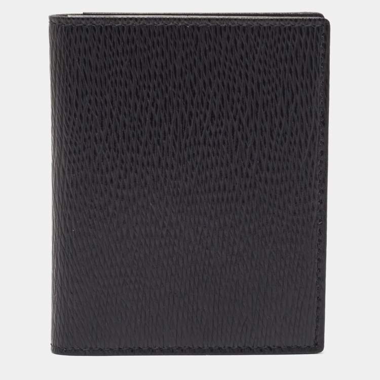 Pre Owned S.T. Dupont Black Leather Business Card Holder