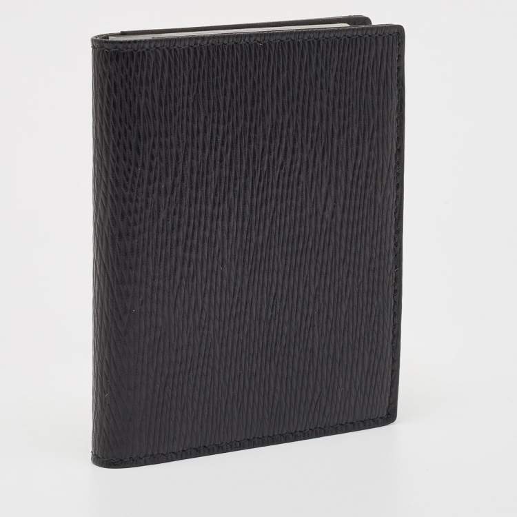 Pre Owned S.T. Dupont Black Leather Business Card Holder