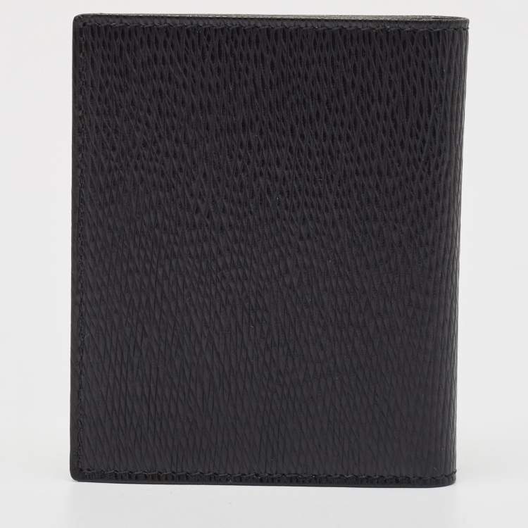 Pre Owned S.T. Dupont Black Leather Business Card Holder