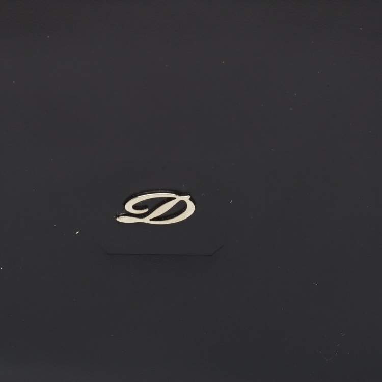 Pre Owned S.T. Dupont Black Leather Bifold Wallet