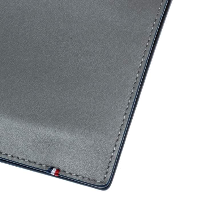 Pre Owned S.T. Dupont Grey Leather Plat Slim Organizer