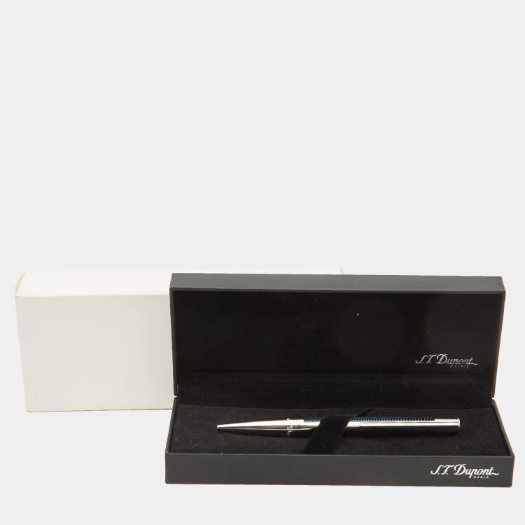 Pre Owned S.T. Dupont Défi Vibration Blue Ballpoint Pen