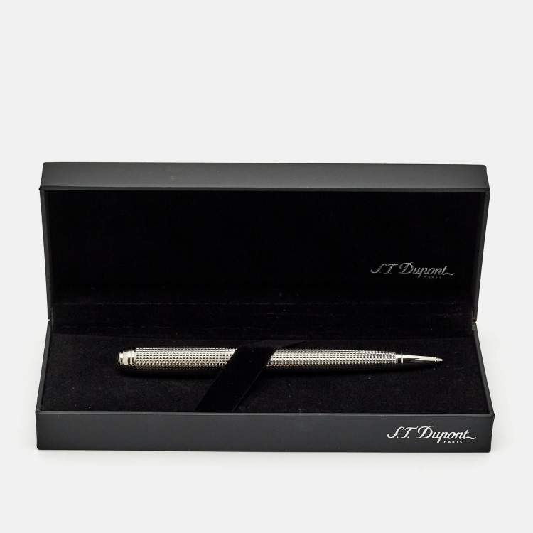 Pre Owned S.T. Dupont Line D 415103M Palladium Ballpoint Pen
