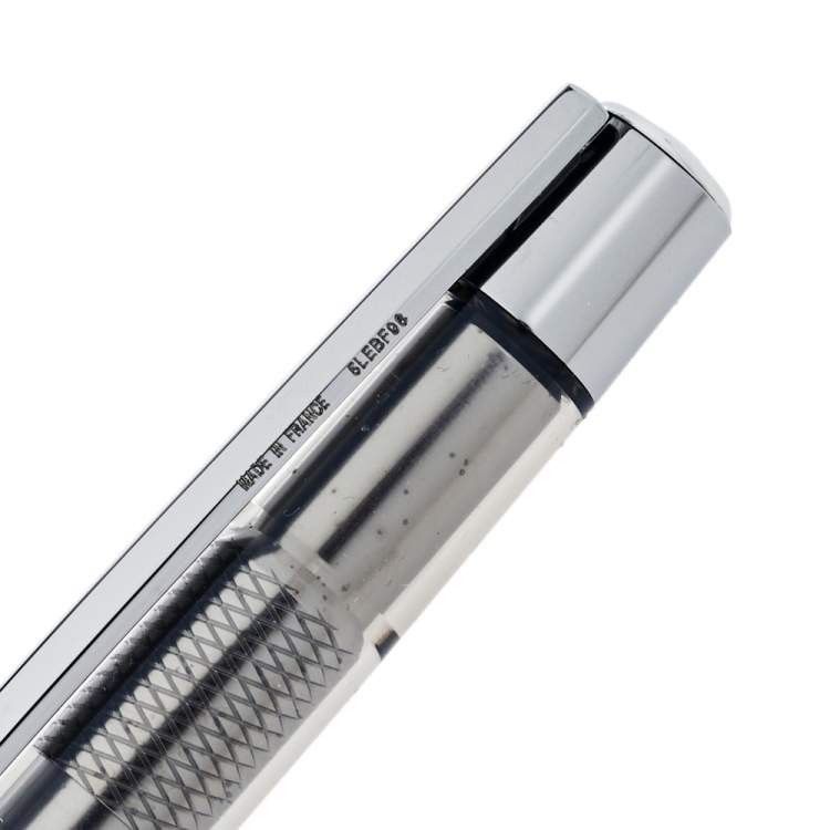 Pre Owned S.T. Dupont Défi Skeleton Clear Composite Gun Metal Finish Ballpoint Pen