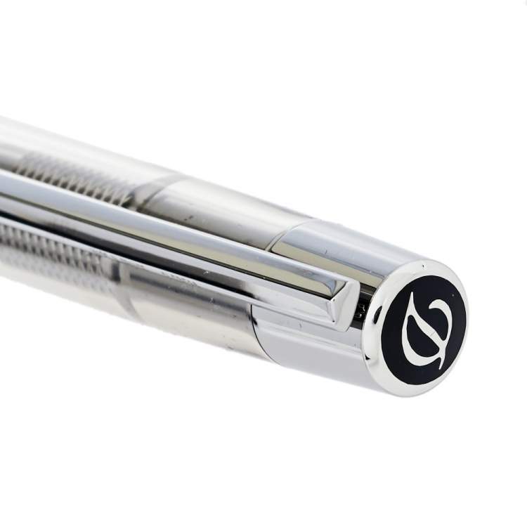 Pre Owned S.T. Dupont Défi Skeleton Clear Composite Gun Metal Finish Ballpoint Pen