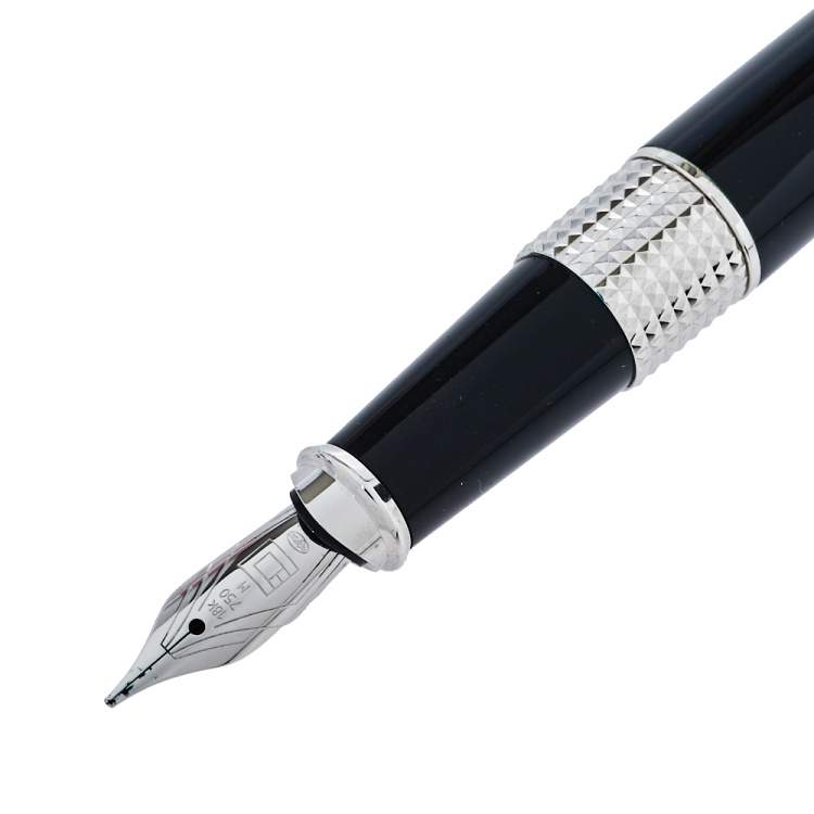 Pre Owned S.T. Dupont Black D-Link Fountain Pen