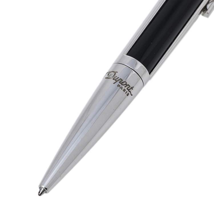 Pre Owned S.T. Dupont Défi' Black Composite & Palladium Finish Ballpoint Pen