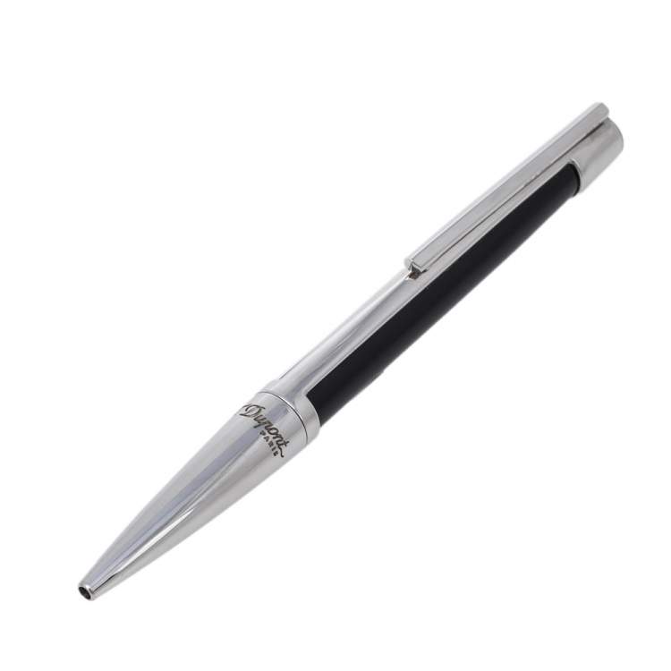 Pre Owned S.T. Dupont Défi' Black Composite & Palladium Finish Ballpoint Pen