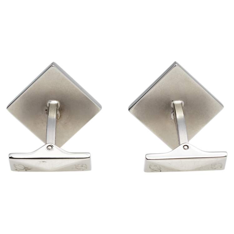 Pre Owned S.T. Dupont Iconic D Black Lacquer Cufflinks