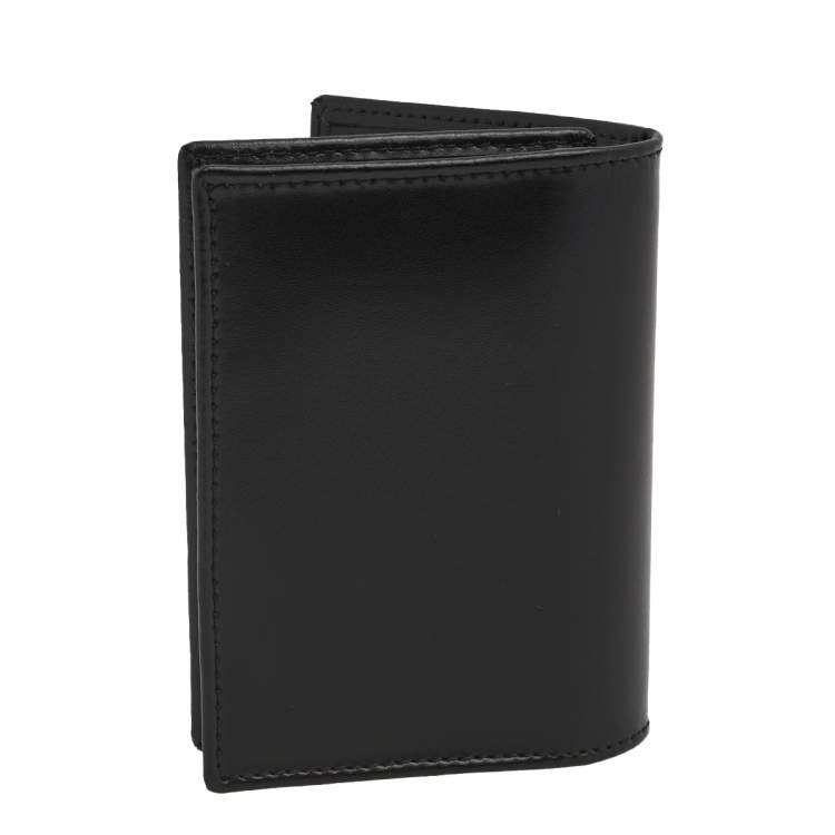 Pre Owned S.T. Dupont Black Line D Leather Bifold Card Holder and BallPoint Pen Set