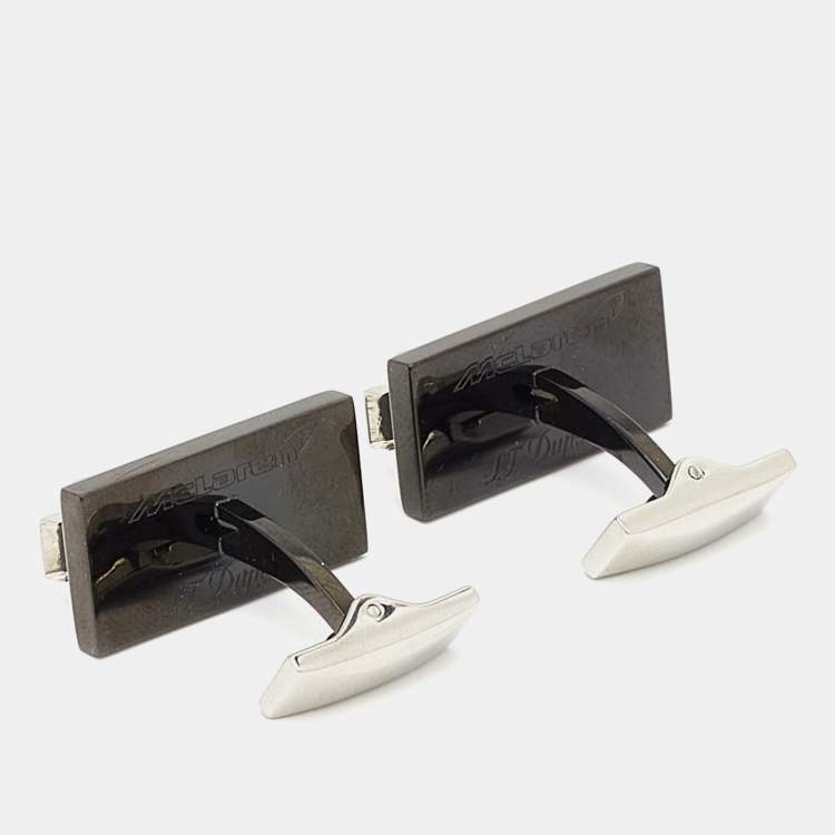 Pre Owned S.T. Dupont Mclaren Edition Two Tone Cufflinks