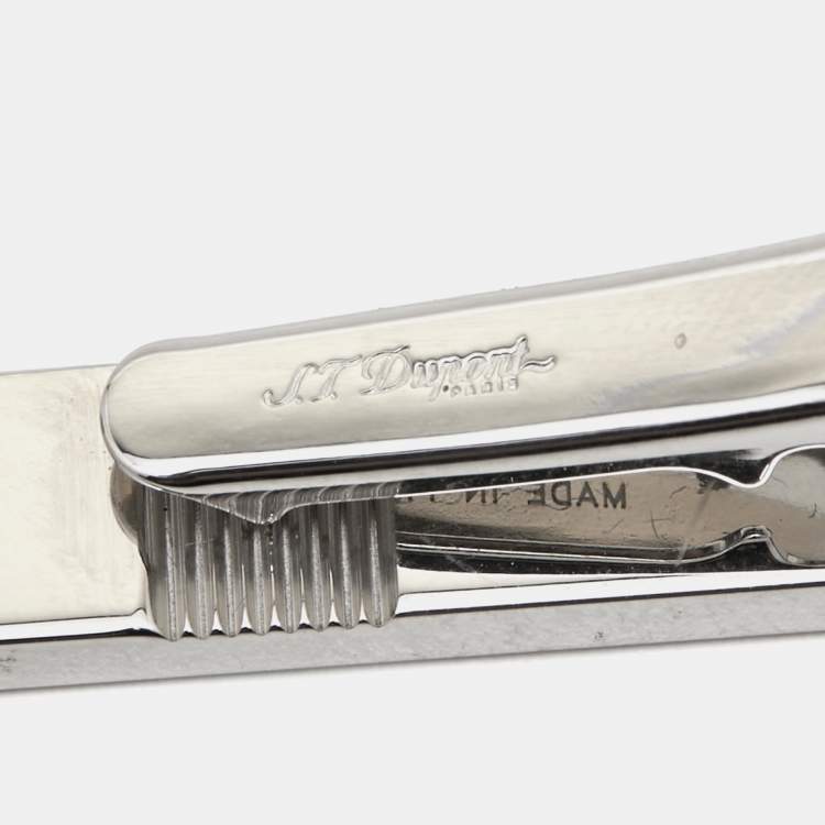 Pre Owned S.T Dupont Silver Tone Tie Pin