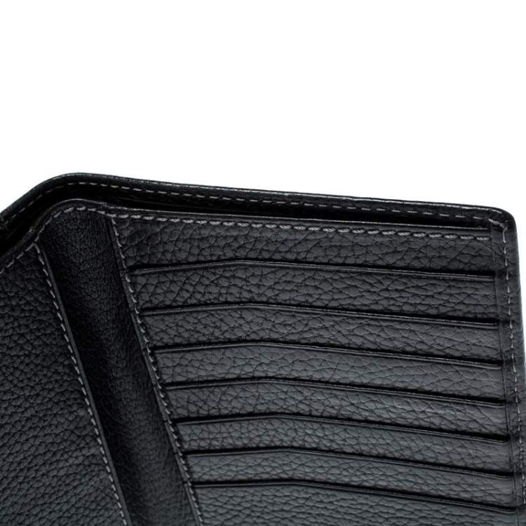 Pre Owned S.T. Dupont Black Leather Line D Passport Holder