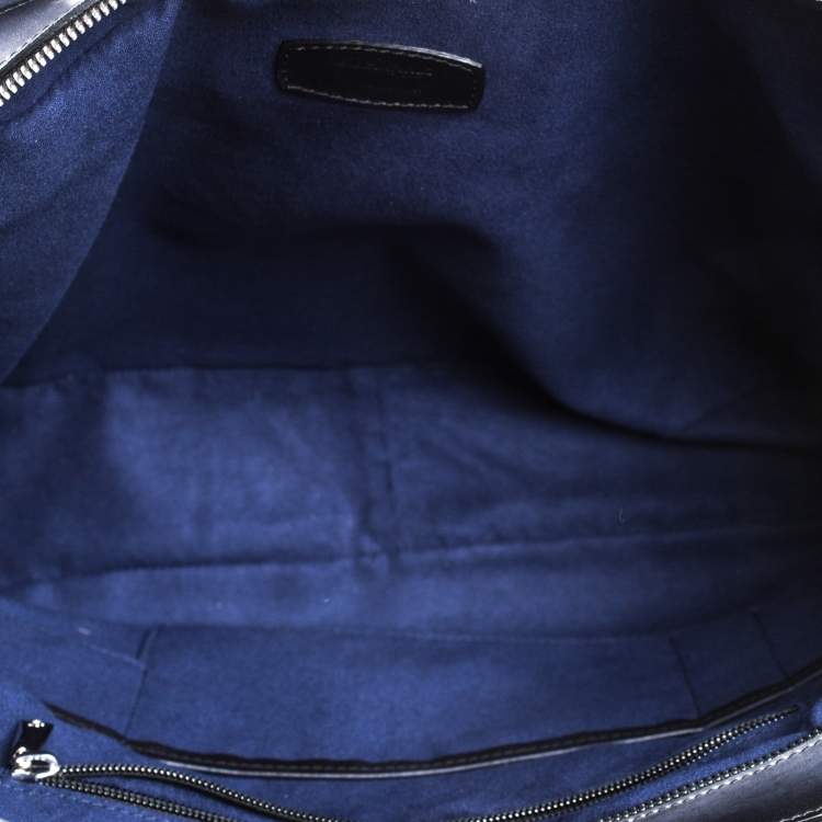 Pre Owned S.T. Dupont Dark Blue Ombre Leather Atelier Document Briefcase