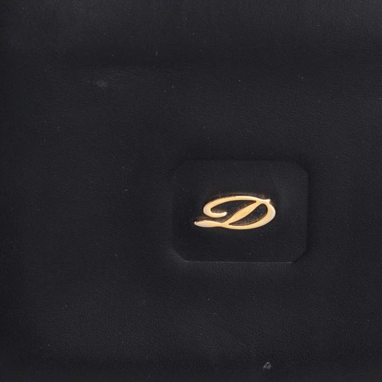 Pre Owned S.T. Dupont Black Leather Bifold Wallet