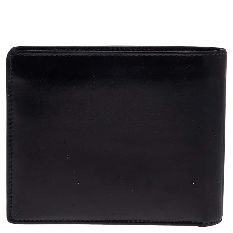 Pre Owned S.T. Dupont Black Leather Bifold Wallet